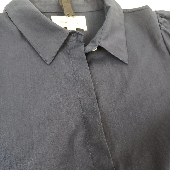 Tuckernuck Pomander Place Navy Cotton Mabel Dress Size L Women Preppy Pockets - Picture 7 of 16